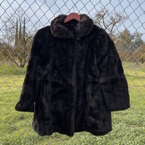 Vintage 70s Grandella Faux Fur Coat